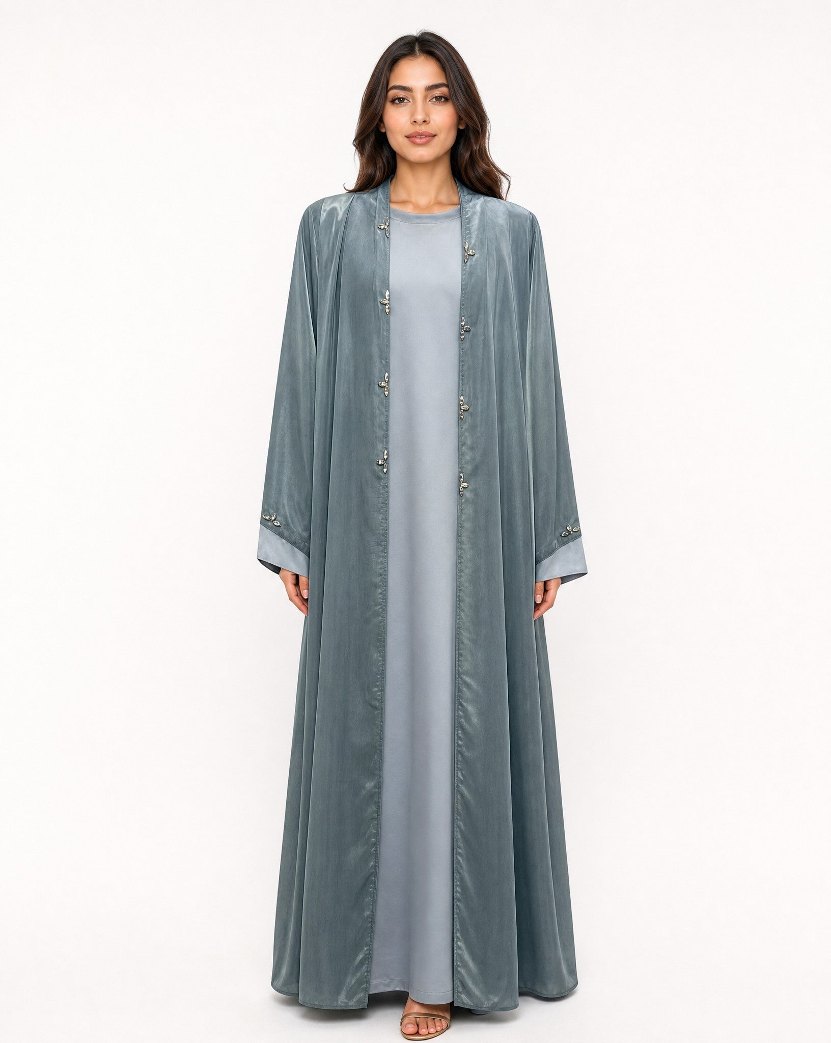 LN-560 ABAYA SET - SHATHR - MIRA Y MANO
