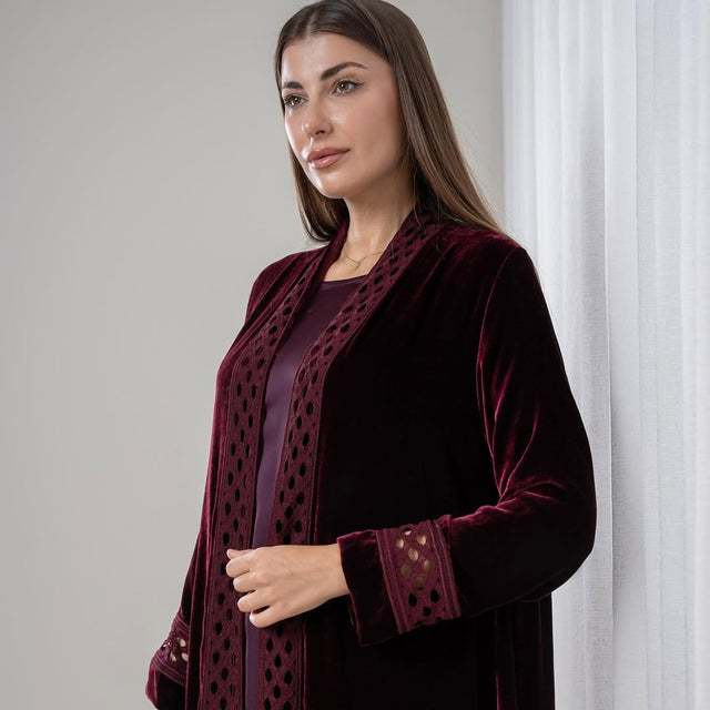 VE - 203 ABAYA SET - SHATHR - MIRA Y MANO