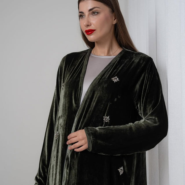 VE - 250 ABAYA SET - SHATHR - MIRA Y MANO