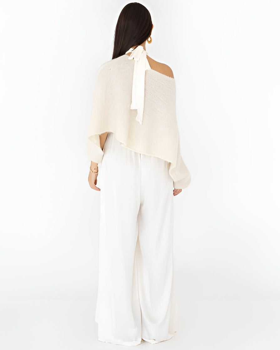 AW25 SLK 001 - WH JUMPSUIT - SILKERA - MIRA Y MANO