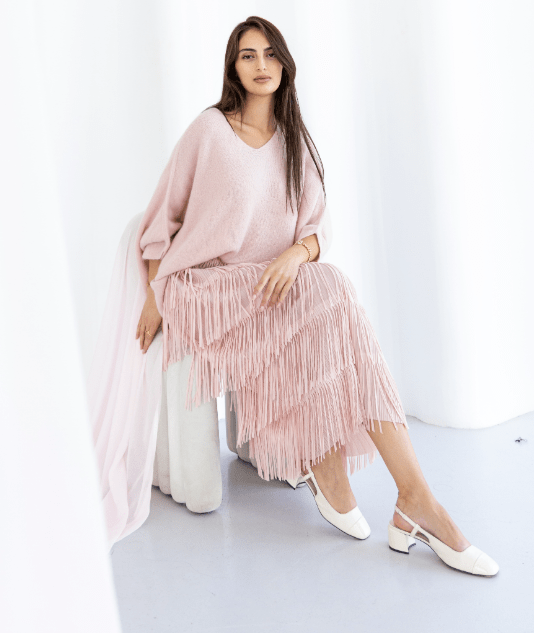 AW25 SLK 002 - PK TOP & SKIRT - SILKERA - MIRA Y MANO