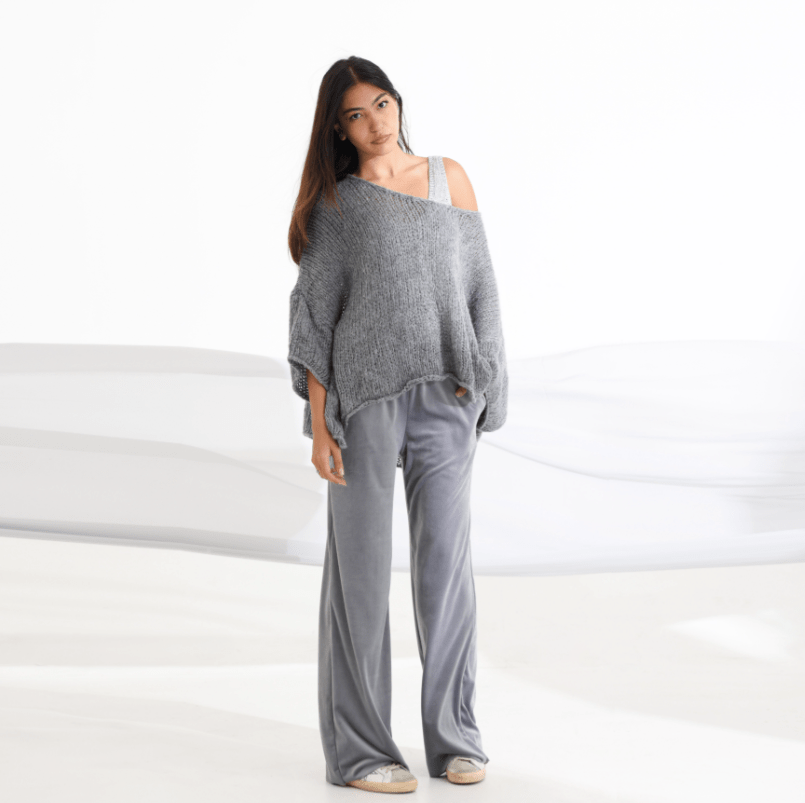 AW25 SLK 003 - GR TOP & PANT - SILKERA - MIRA Y MANO