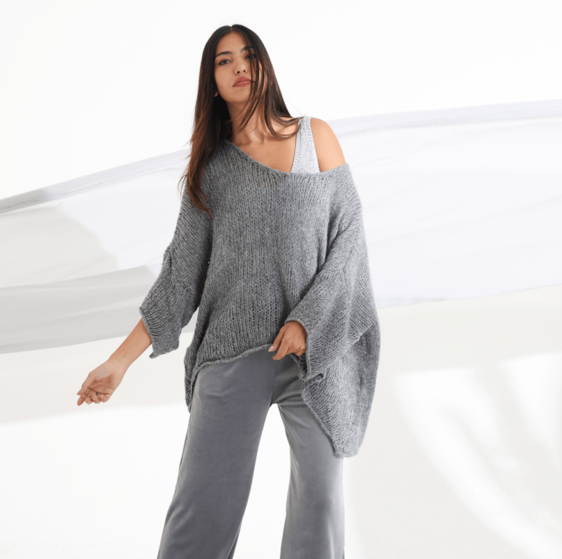 AW25 SLK 003 - GR TOP & PANT - SILKERA - MIRA Y MANO