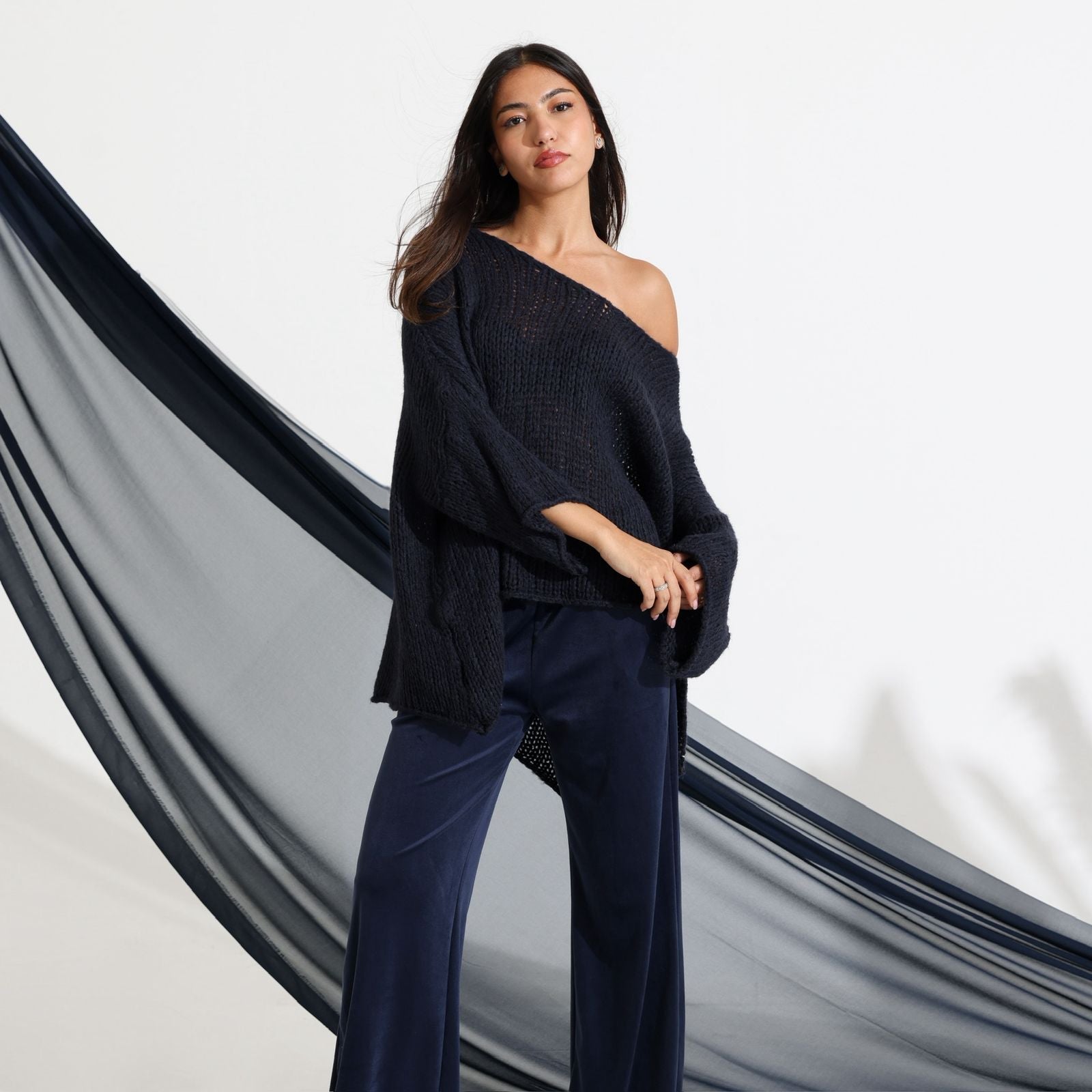 AW25 SLK 003 - NV TOP & PANT - SILKERA - MIRA Y MANO