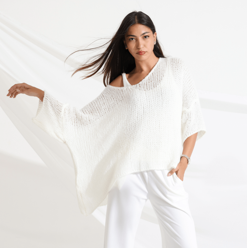 AW25 SLK 003 - WH TOP & PANT - MIRA Y MANO
