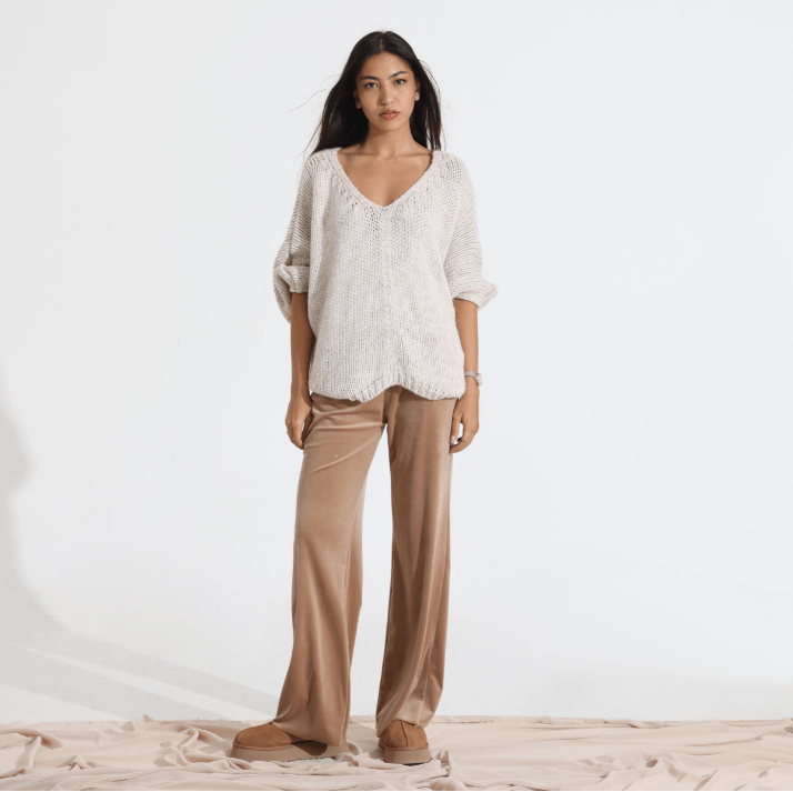 AW25 SLK 004 - BG TOP & PANT - SILKERA - MIRA Y MANO