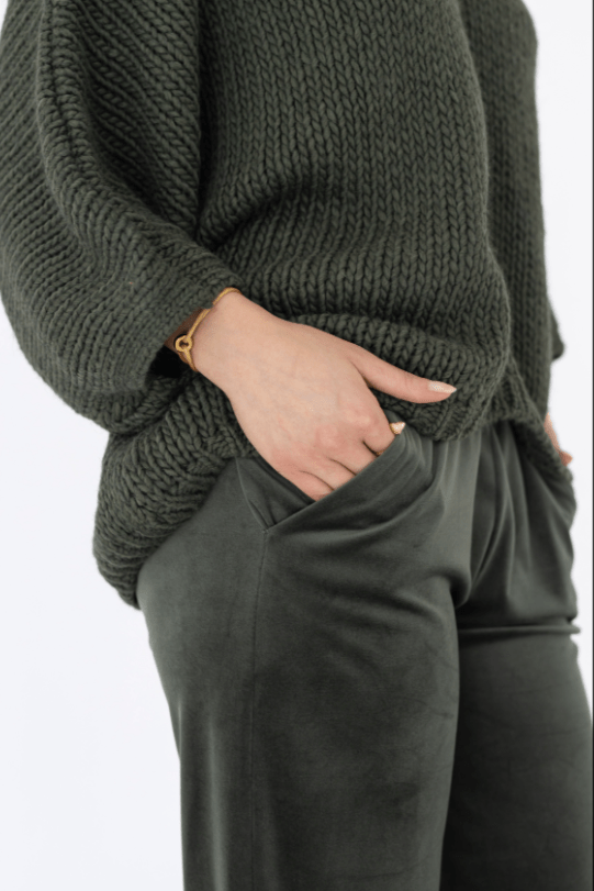 AW25 SLK 004 - GR TOP & PANT - SILKERA - MIRA Y MANO