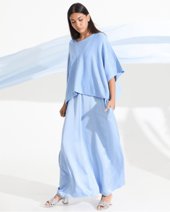 AW25 SLK 005 - BL DRESS - MIRA Y MANO