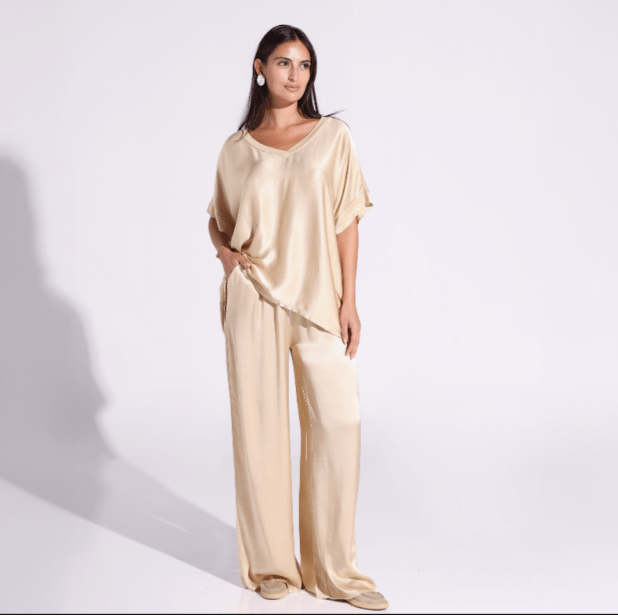 AW25 SLK 008 - GL TOP & PANT - SILKERA - MIRA Y MANO