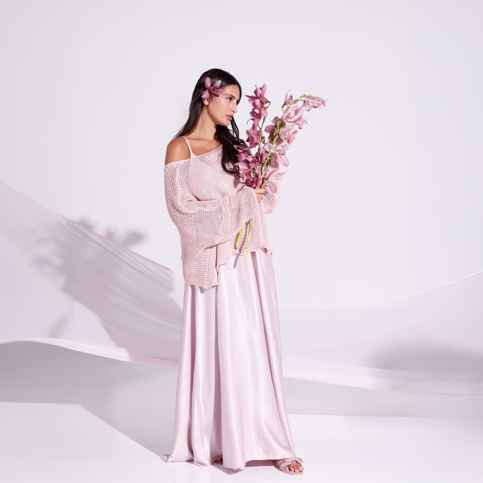 SS25 SLK 006 - PK DRESS - SILKERA - MIRA Y MANO