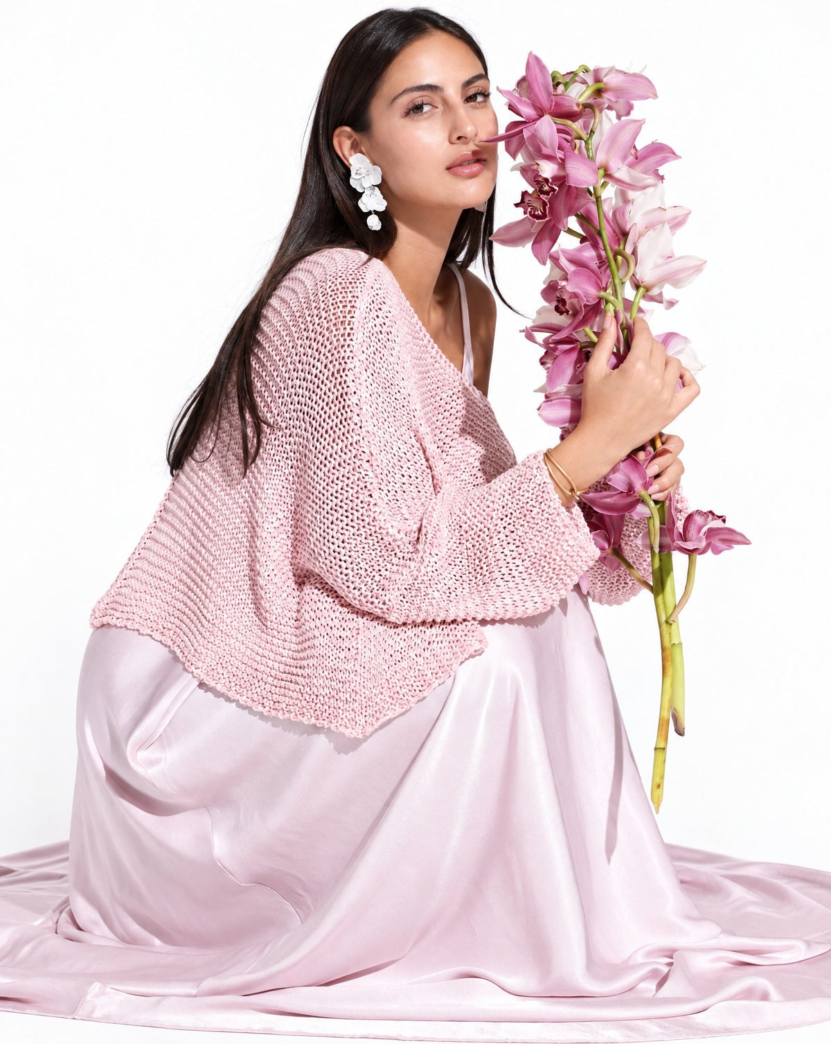 SS25 SLK 006-PK – Pink Silk Dress - SILKERA - MIRA Y MANO