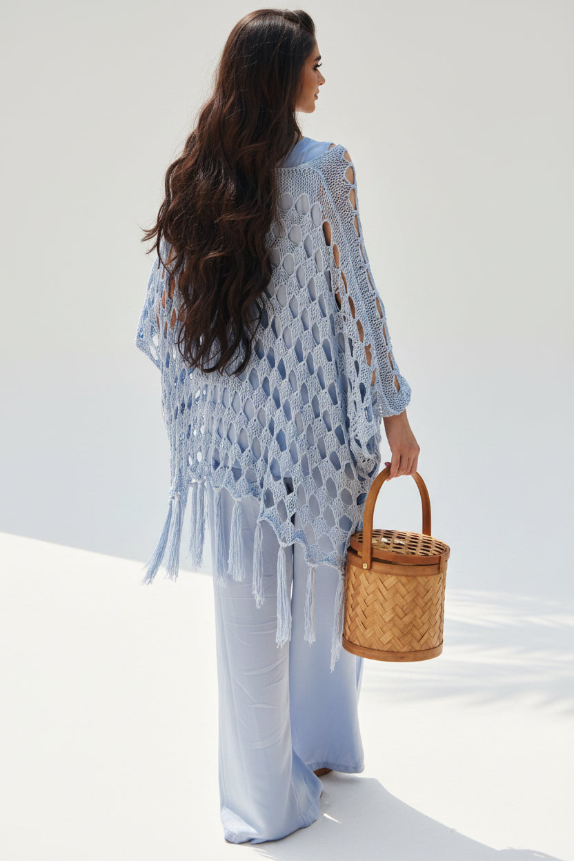 SS26 SLK 003 - BL TOP & PANT - SILKERA - MIRA Y MANO