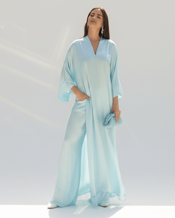 SS26 SLK 005-BL TOP & PANT - SILKERA - MIRA Y MANO