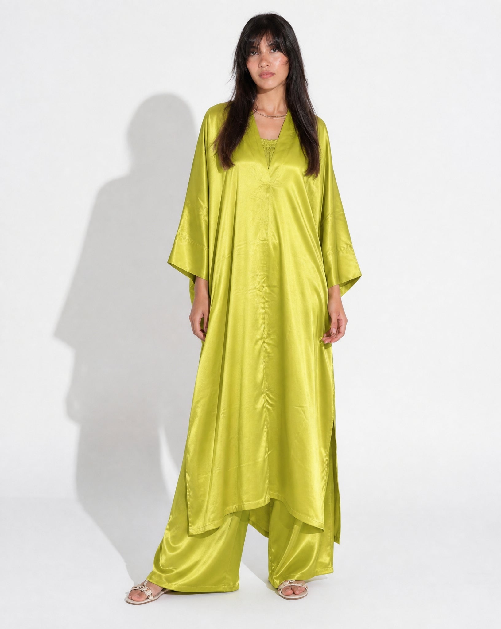 SS26 SLK 005-GR TOP & PANT - SILKERA - MIRA Y MANO