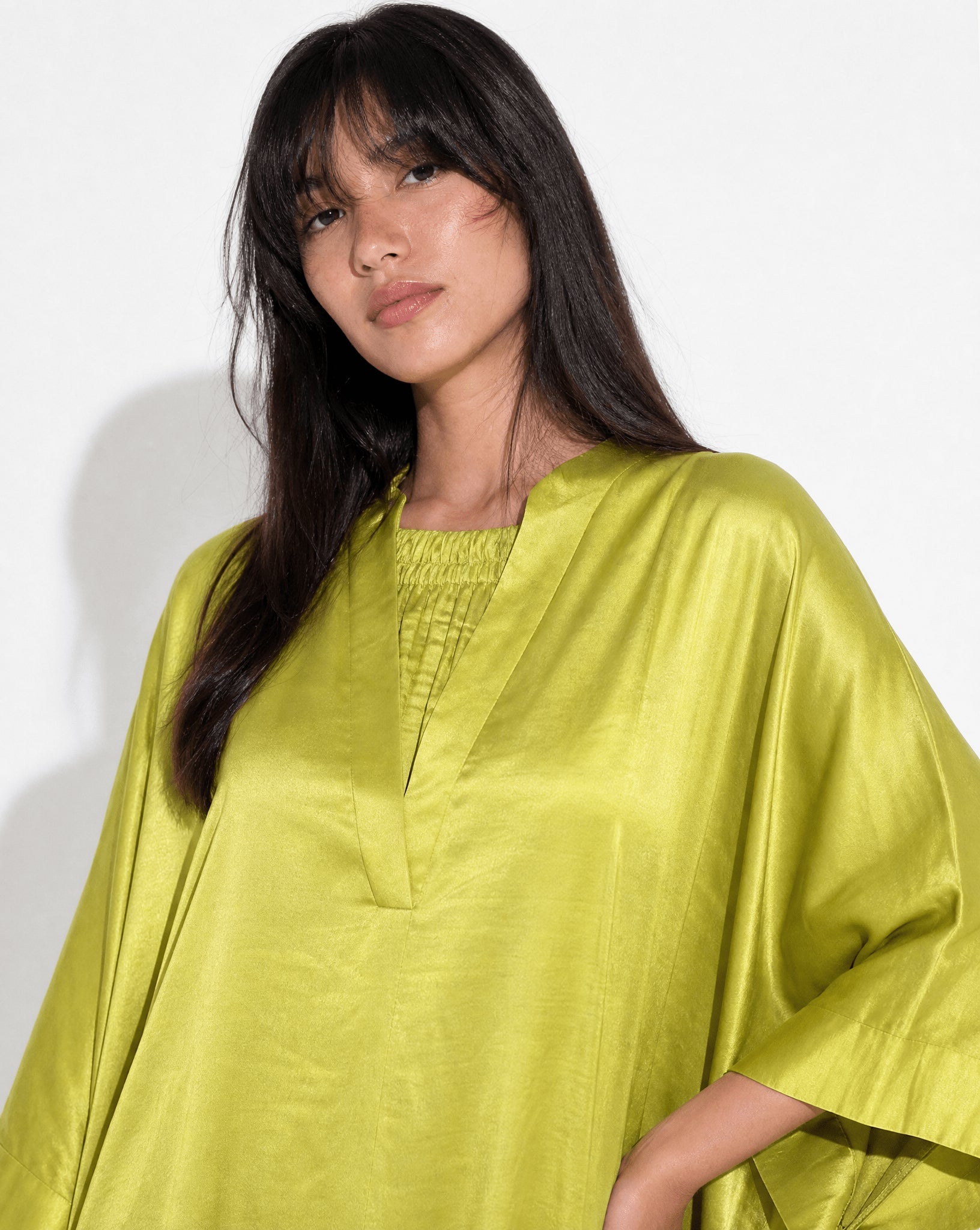 SS26 SLK 005-GR TOP & PANT - SILKERA - MIRA Y MANO