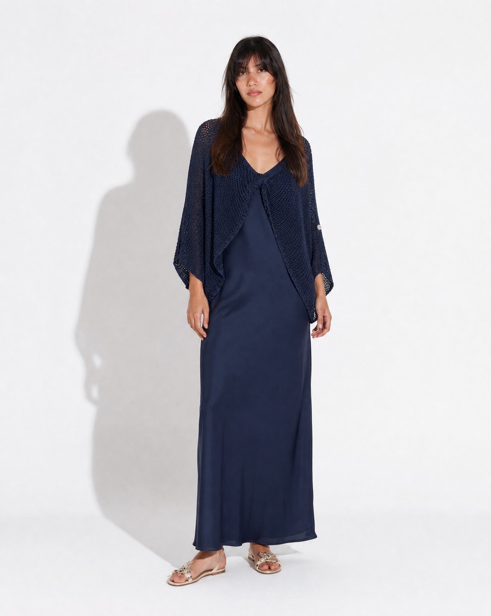 SS26 SLK 009-NV DRESS - SILKERA - MIRA Y MANO