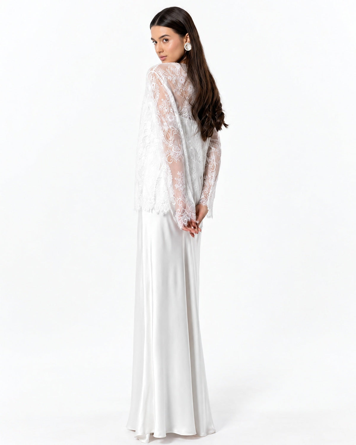 SS26 SLK 015 – White Silk Dress - SILKERA - MIRA Y MANO