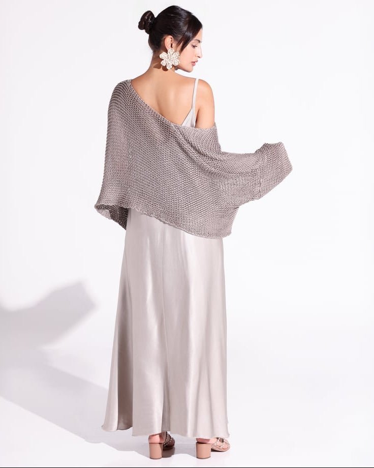 The Silky Overly Gray Dress - MIRA Y MANO