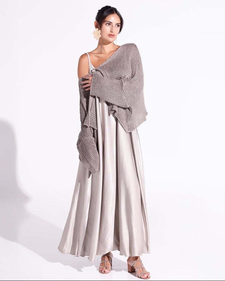The Silky Overly Gray Dress - MIRA Y MANO