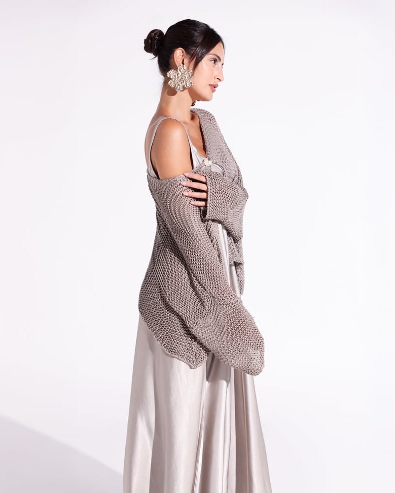 The Silky Overly Gray Dress - MIRA Y MANO