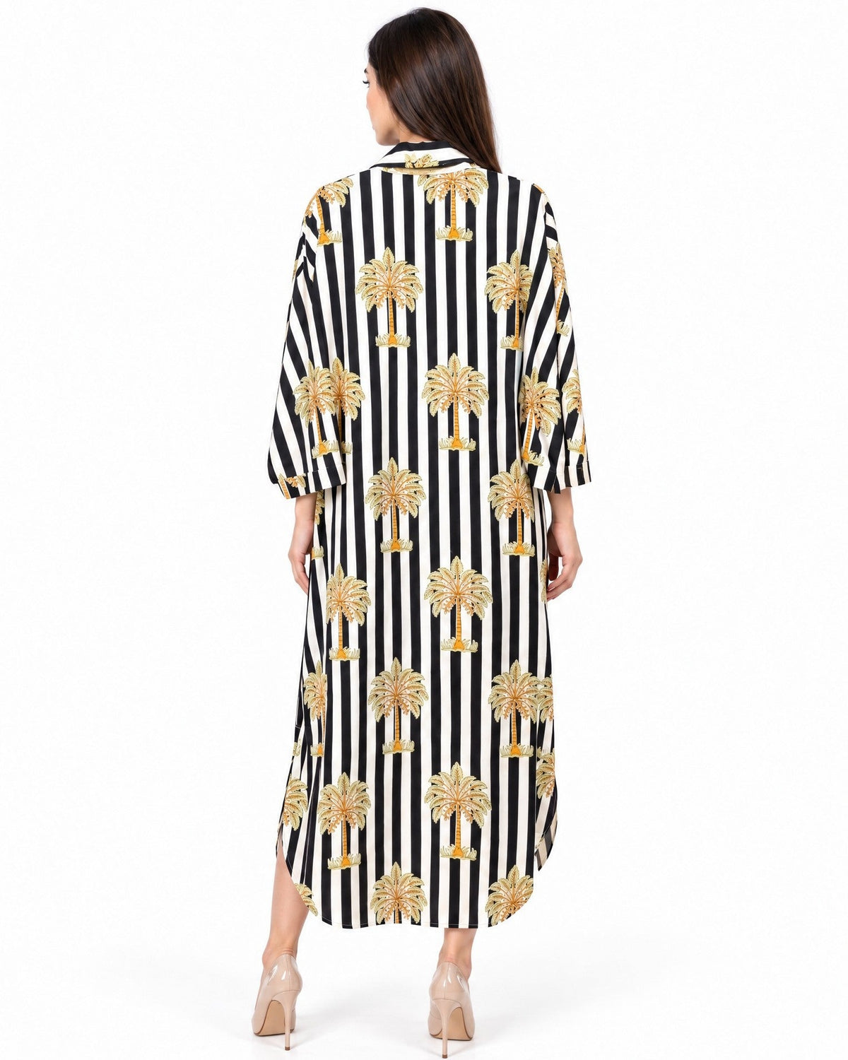 GIA-BK - Printed Cotton Kaftan - SR BY SONALI RAMAN - MIRA Y MANO