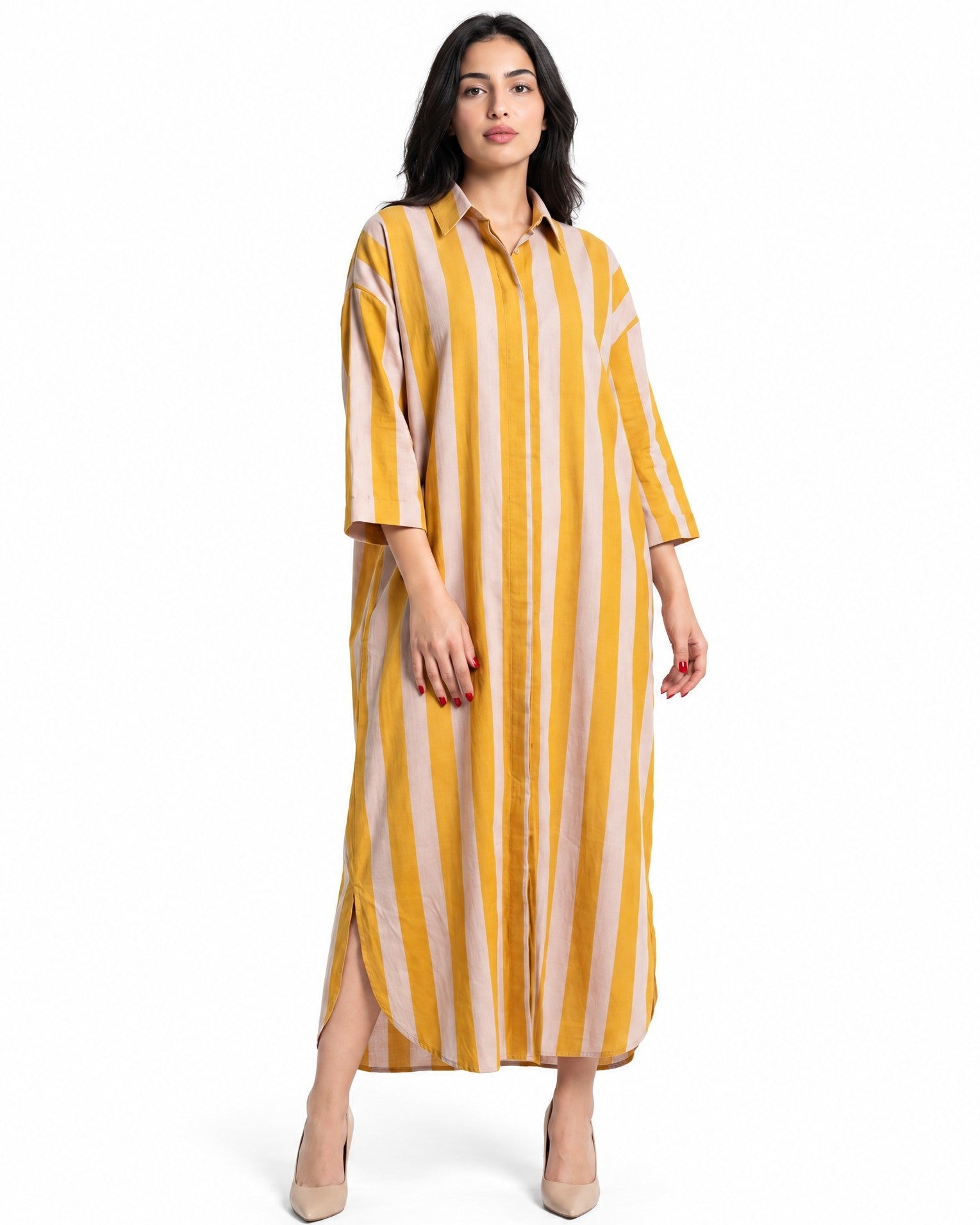GIA-GD - Printed Cotton Kaftan - SR BY SONALI RAMAN - MIRA Y MANO