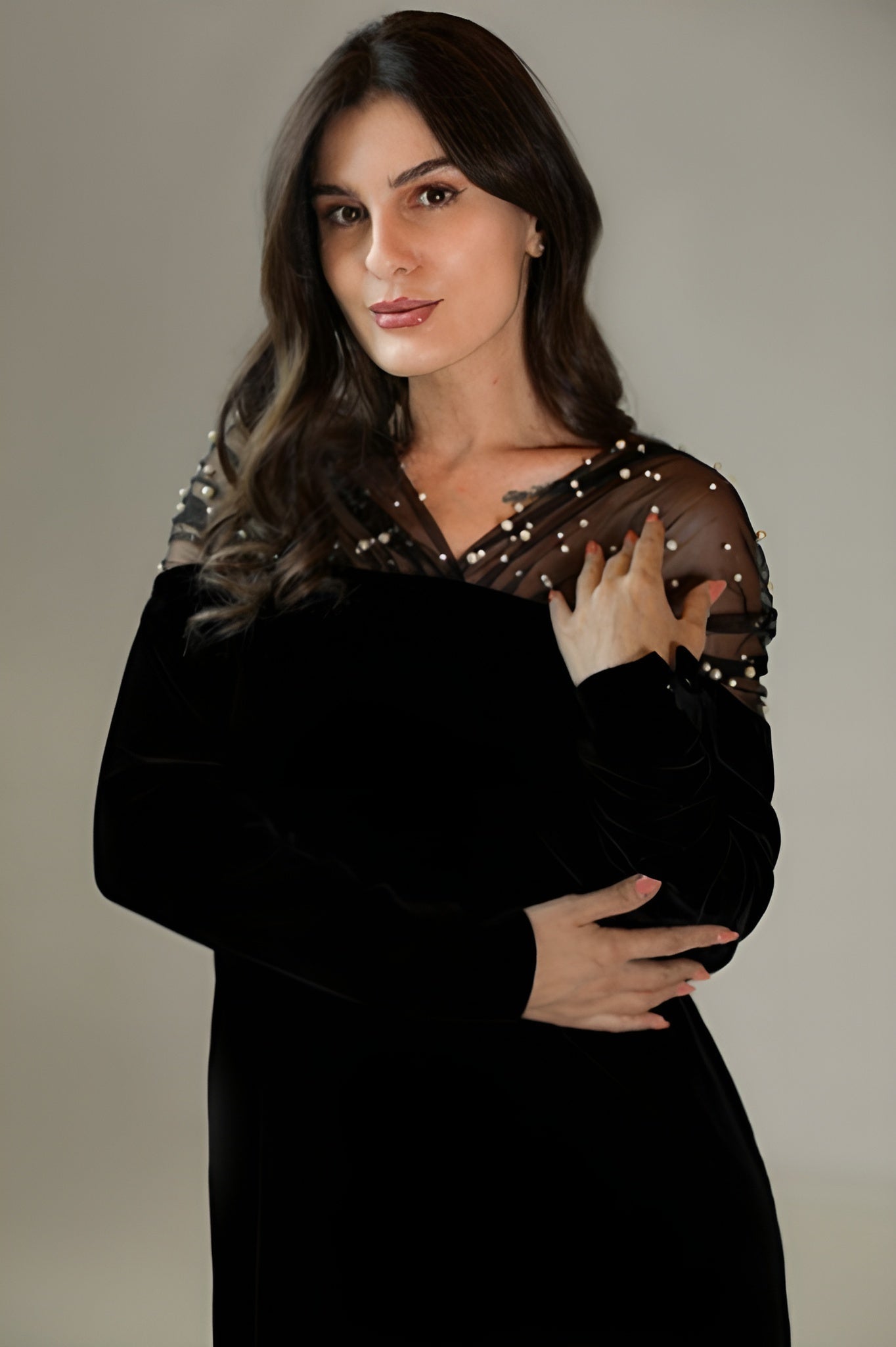 AW25STIT464 DRESS - STITCH LABEL - MIRA Y MANO