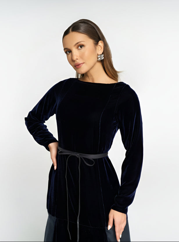 AW25STIT610 DRESS - STITCH LABEL - MIRA Y MANO