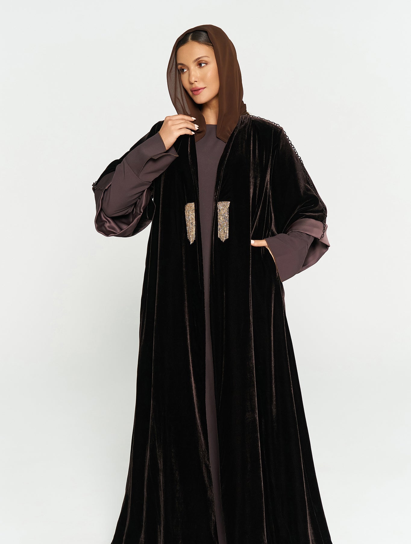 AW25STIT628 ABAYA SET - STITCH LABEL - MIRA Y MANO