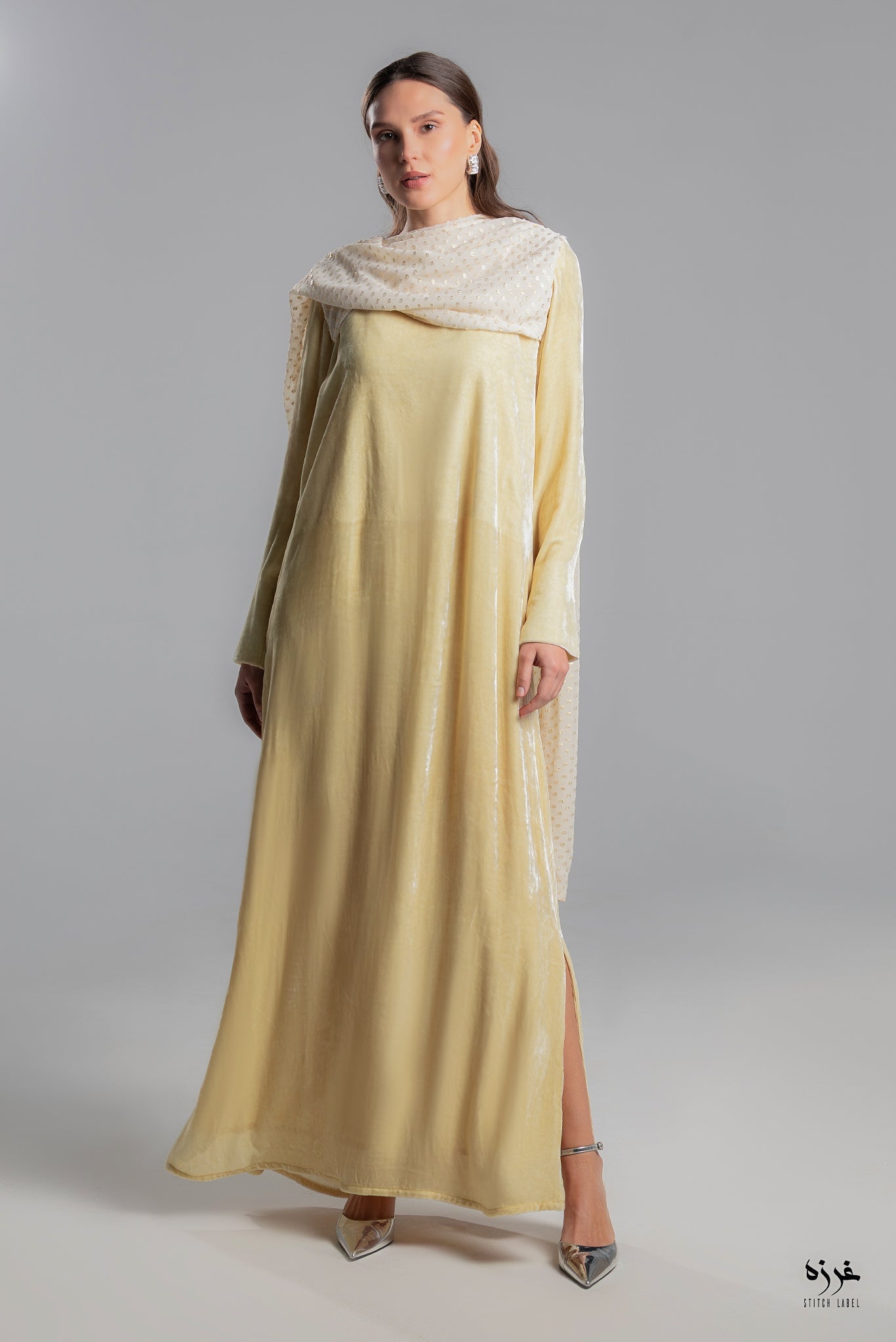 AW25STIT653 DRESS - STITCH LABEL - MIRA Y MANO