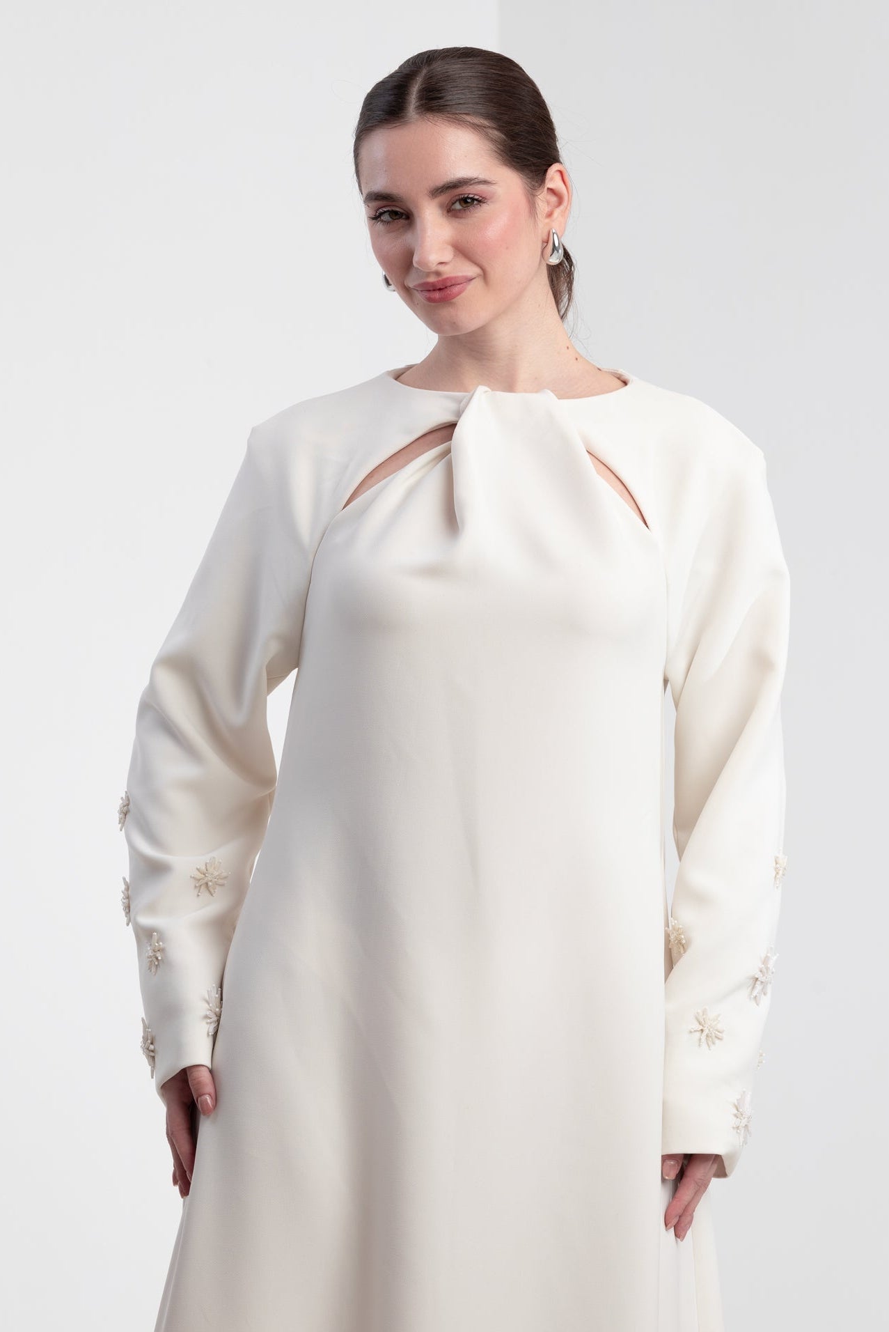 AW25STIT694 DRESS - STITCH LABEL - MIRA Y MANO