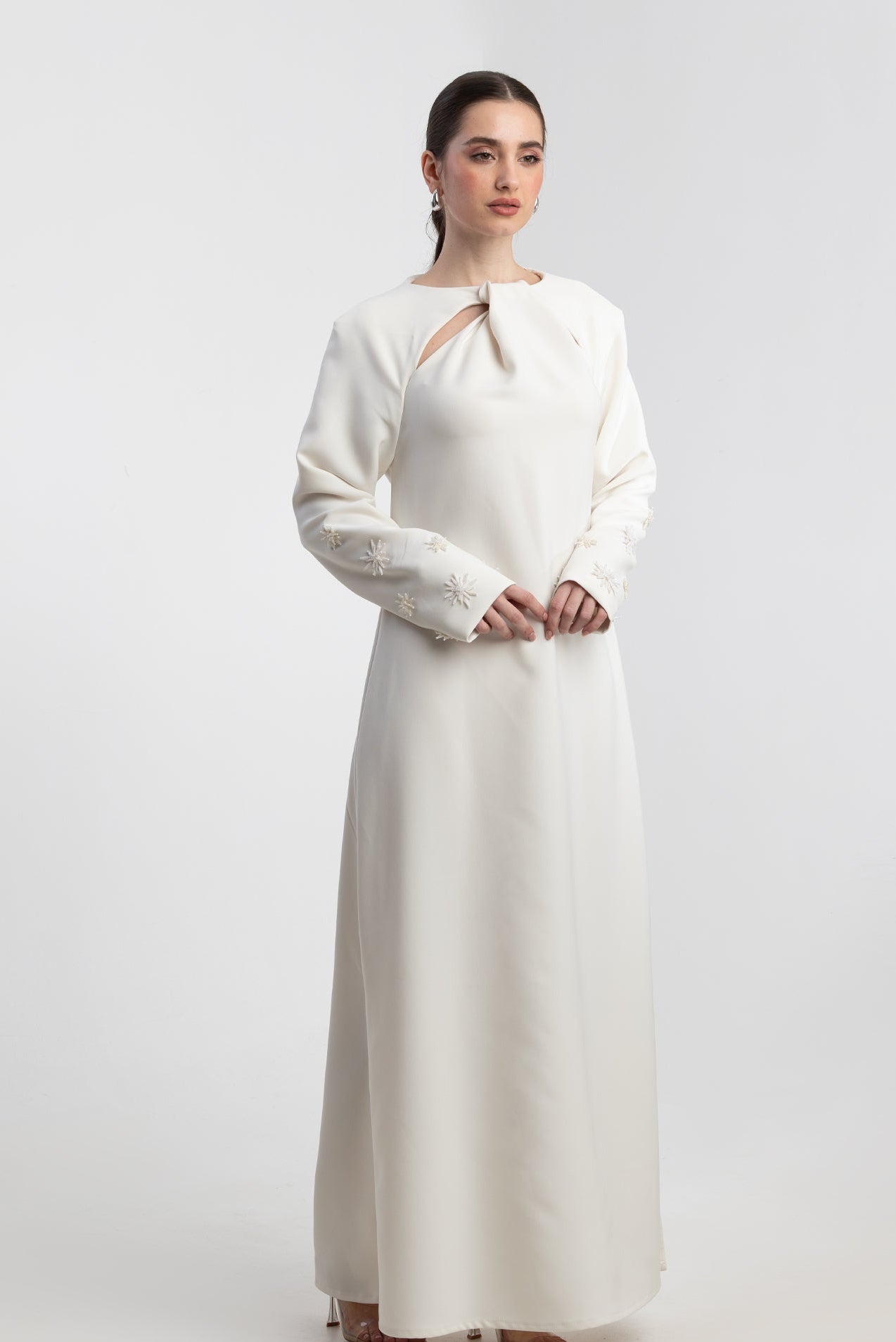 AW25STIT694 DRESS - STITCH LABEL - MIRA Y MANO