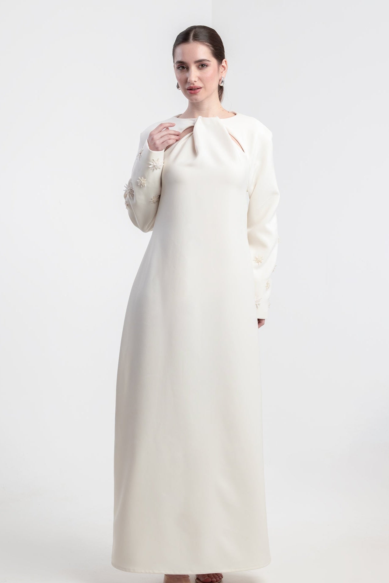 AW25STIT694 DRESS - STITCH LABEL - MIRA Y MANO