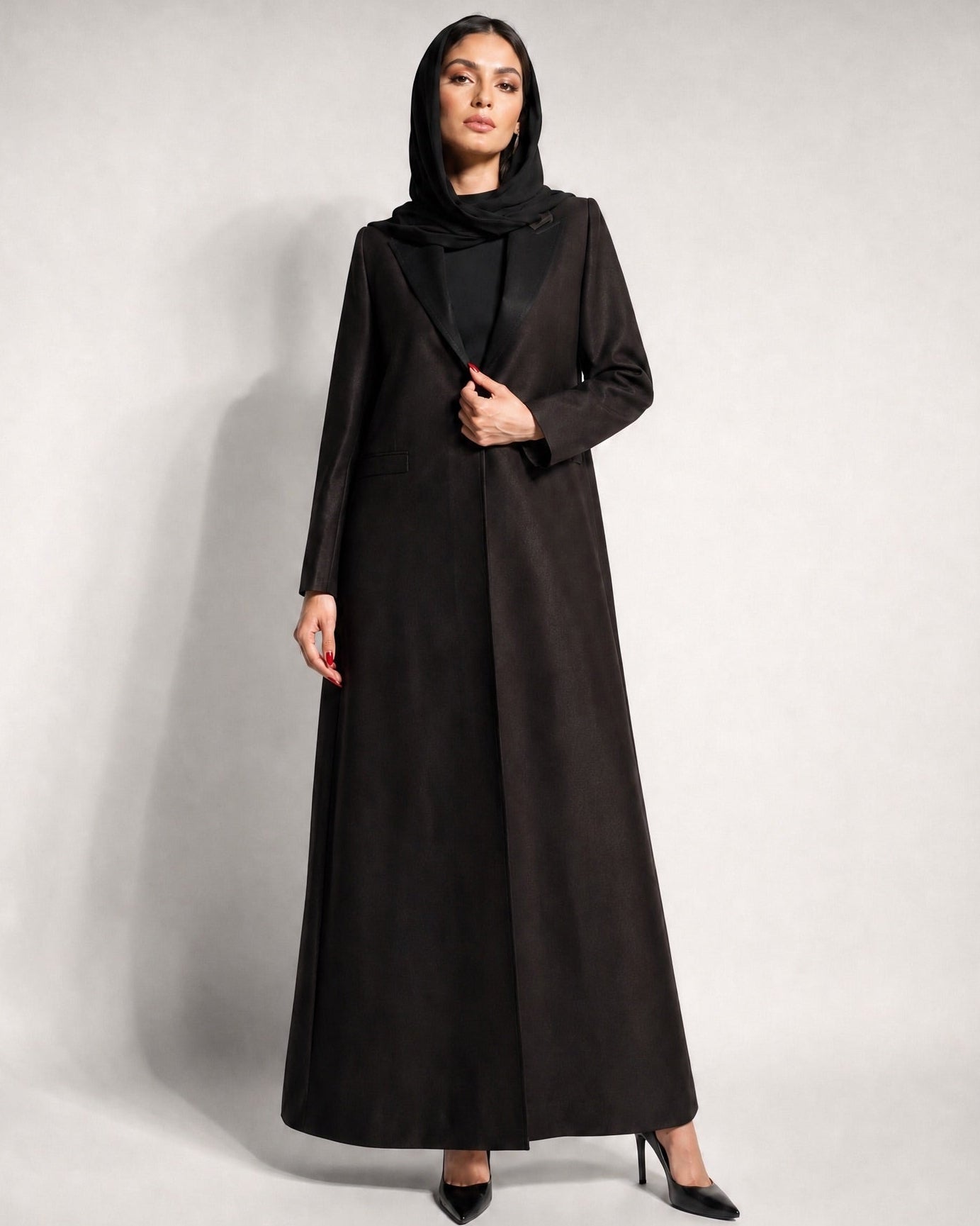 SS26STIT481 ABAYA COAT - STITCH LABEL - MIRA Y MANO