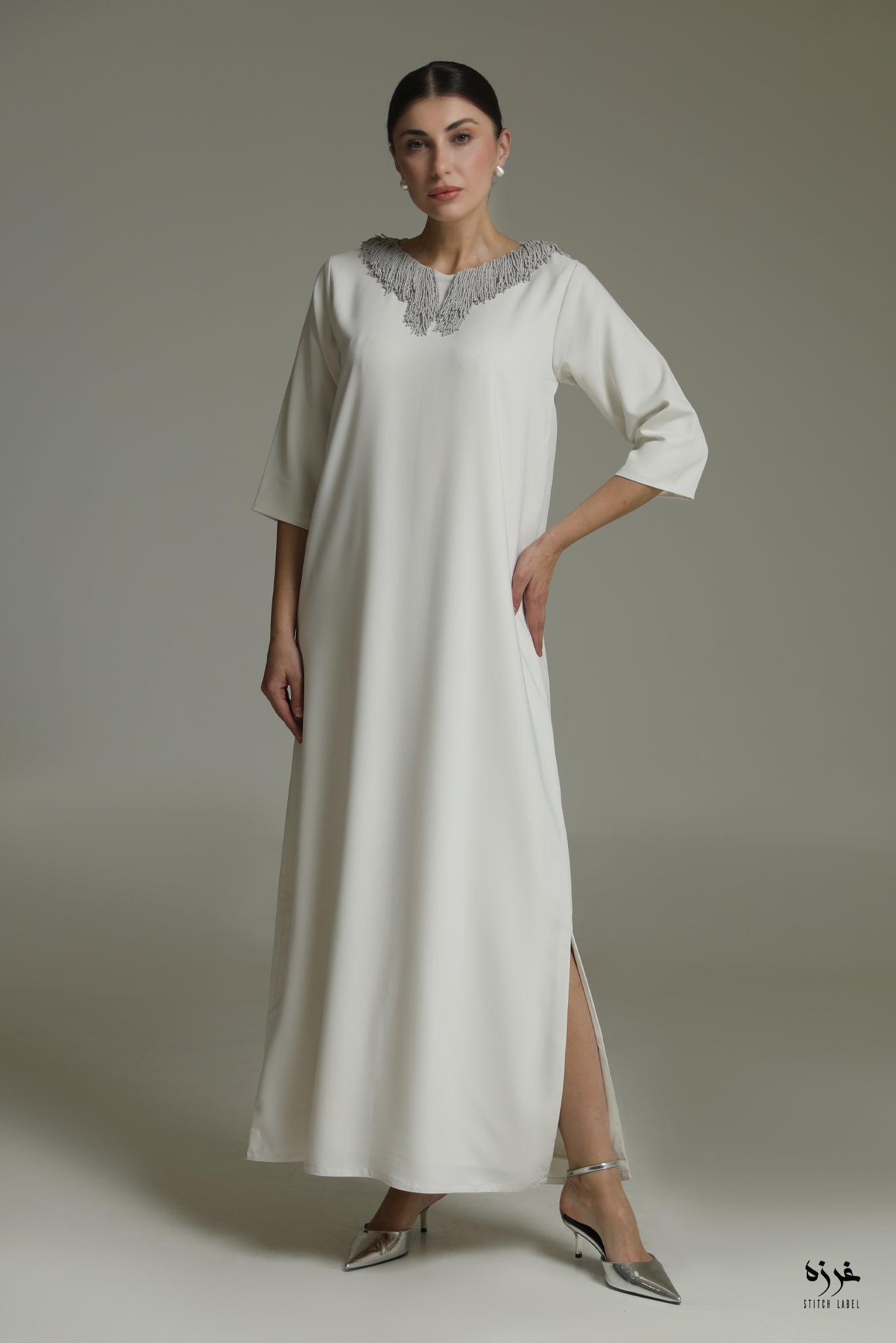 SS26STIT528 DRESS - STITCH LABEL - MIRA Y MANO