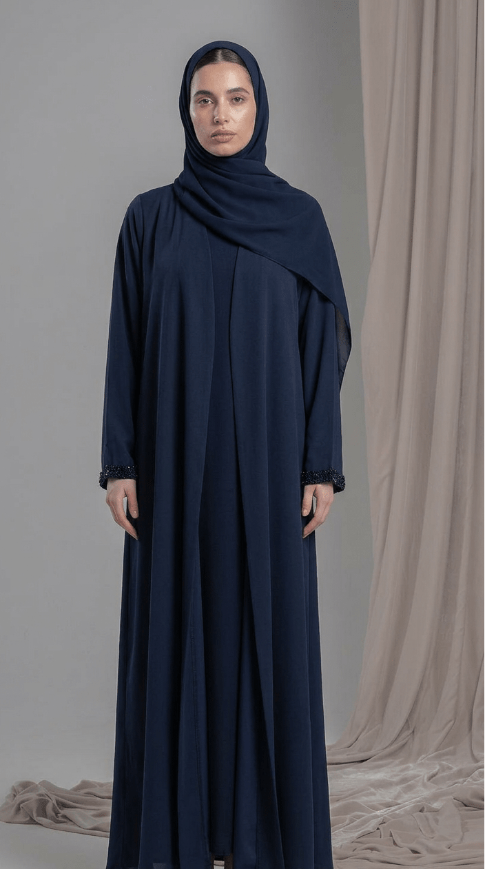 SS26STIT711 - BLU ABAYA - STITCH LABEL - MIRA Y MANO