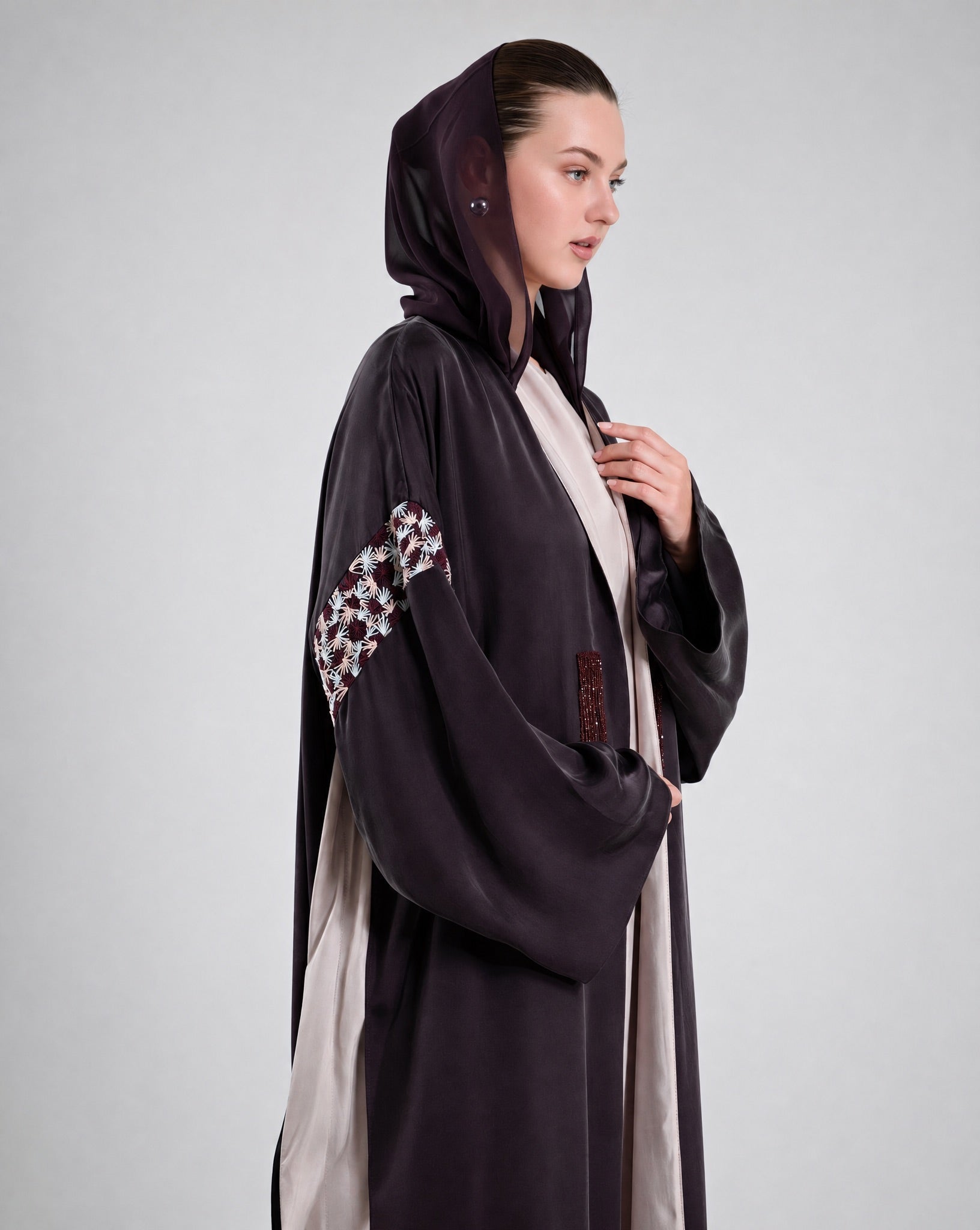 SS26STIT743 ABAYA SET - STITCH LABEL - MIRA Y MANO