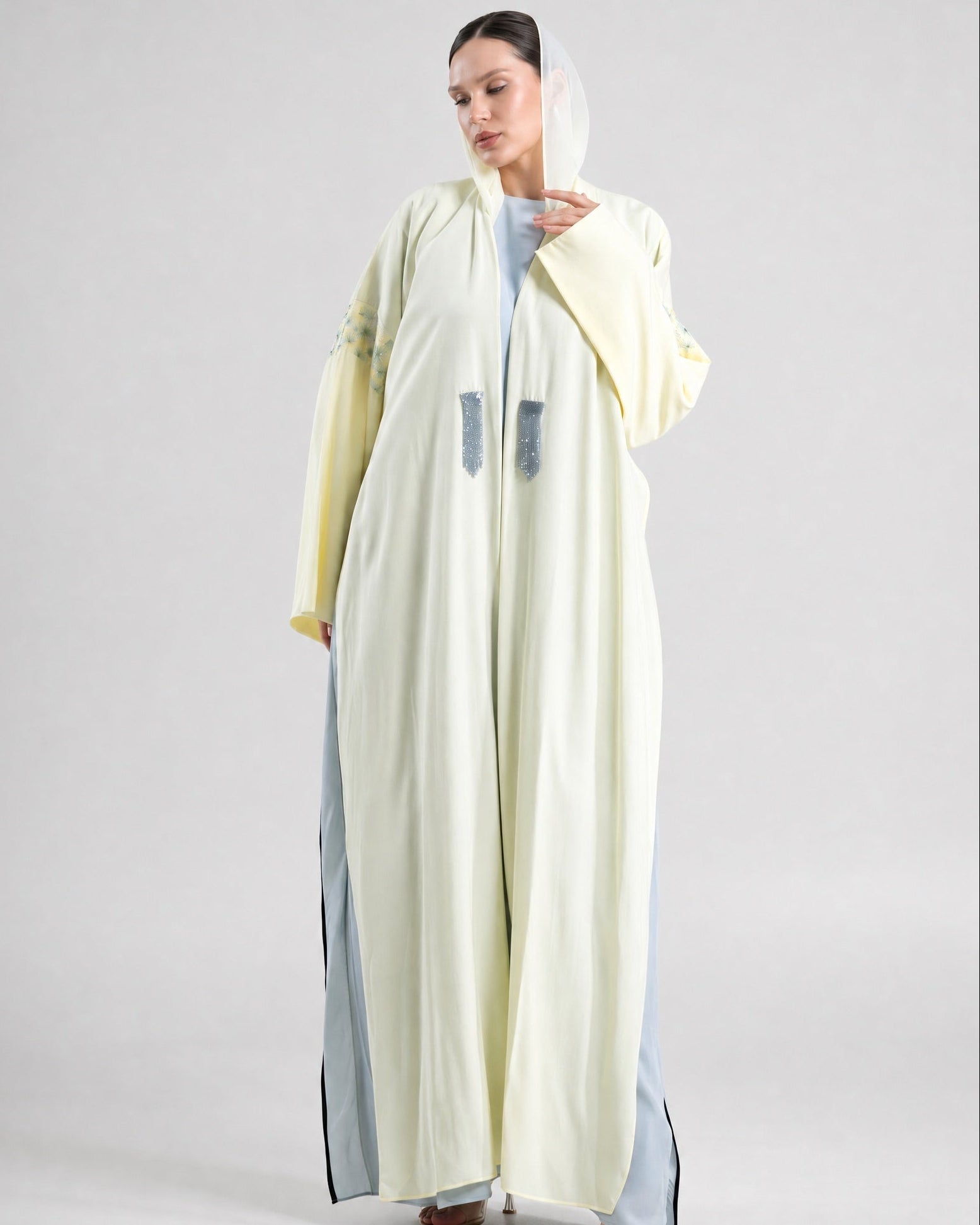 SS26STIT744 ABAYA SET - STITCH LABEL - MIRA Y MANO