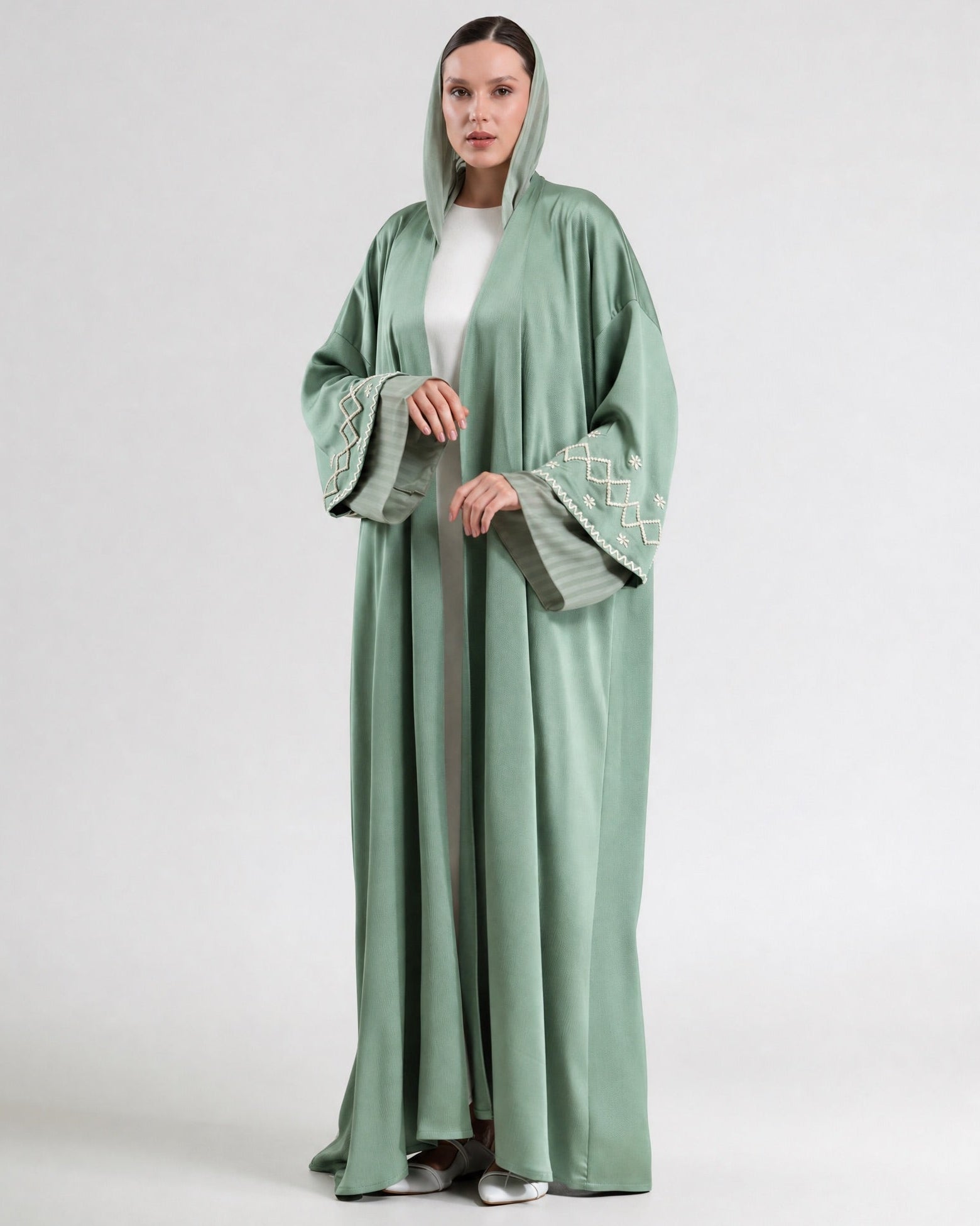 SS26STIT751 ABAYA - STITCH LABEL - MIRA Y MANO