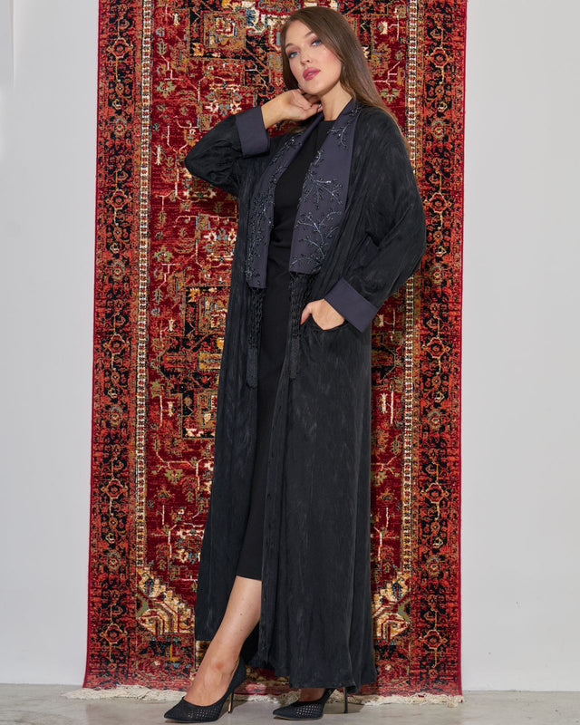 FG 407 - B ABAYA AA24 - STYLE HAUTE COUTURE - MIRA Y MANO