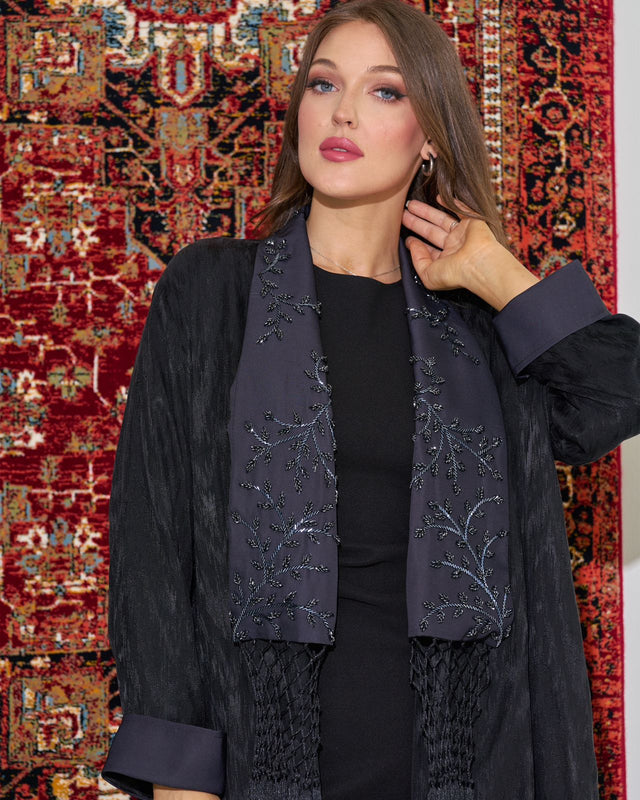 FG 407 - B ABAYA AA24 - STYLE HAUTE COUTURE - MIRA Y MANO