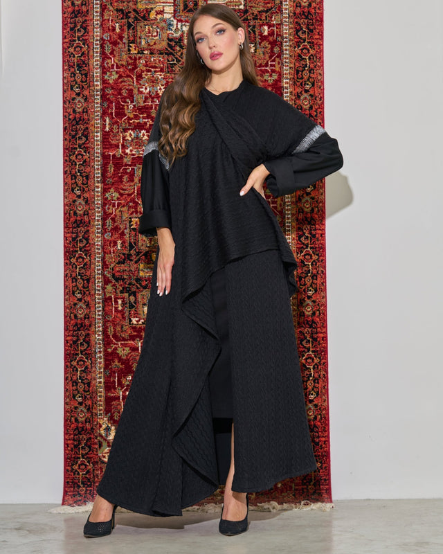 FG 454 - A ABAYA - STYLE HAUTE COUTURE - MIRA Y MANO