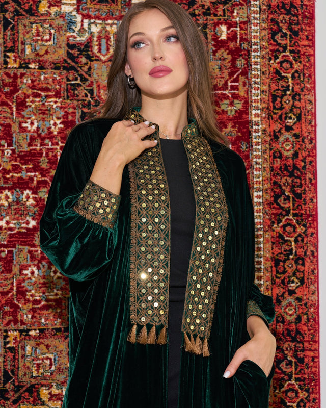 FG 458 - A ABAYA - STYLE HAUTE COUTURE - MIRA Y MANO