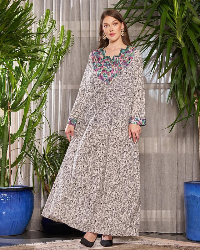 FG 470 N1 JALABIAH - STYLE HAUTE COUTURE - MIRA Y MANO