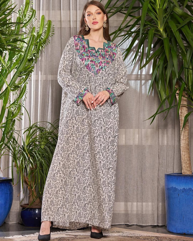 FG 470 N1 JALABIAH - STYLE HAUTE COUTURE - MIRA Y MANO