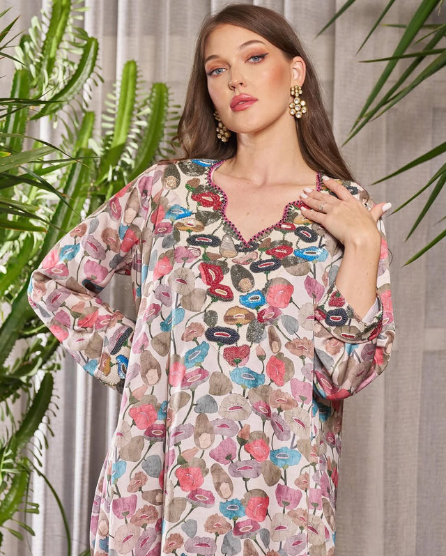 FG 470 N3 JALABIAH - STYLE HAUTE COUTURE - MIRA Y MANO