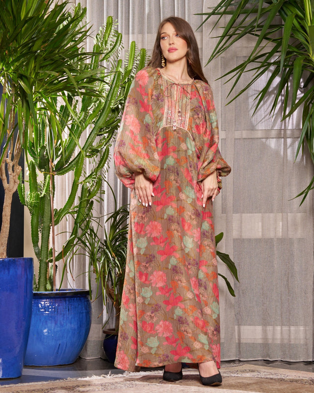 FG 476 N2 JALABIYA - STYLE HAUTE COUTURE - MIRA Y MANO