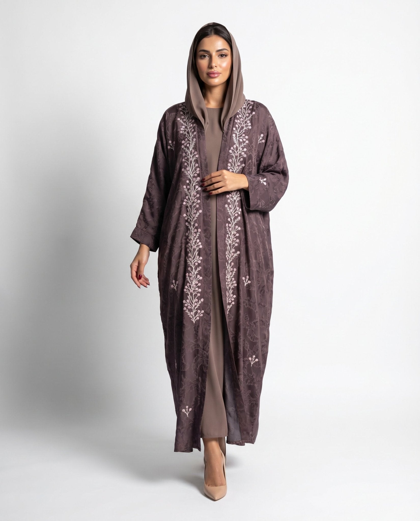 FG 509 N4 ABAYA - STYLE HAUTE COUTURE - MIRA Y MANO