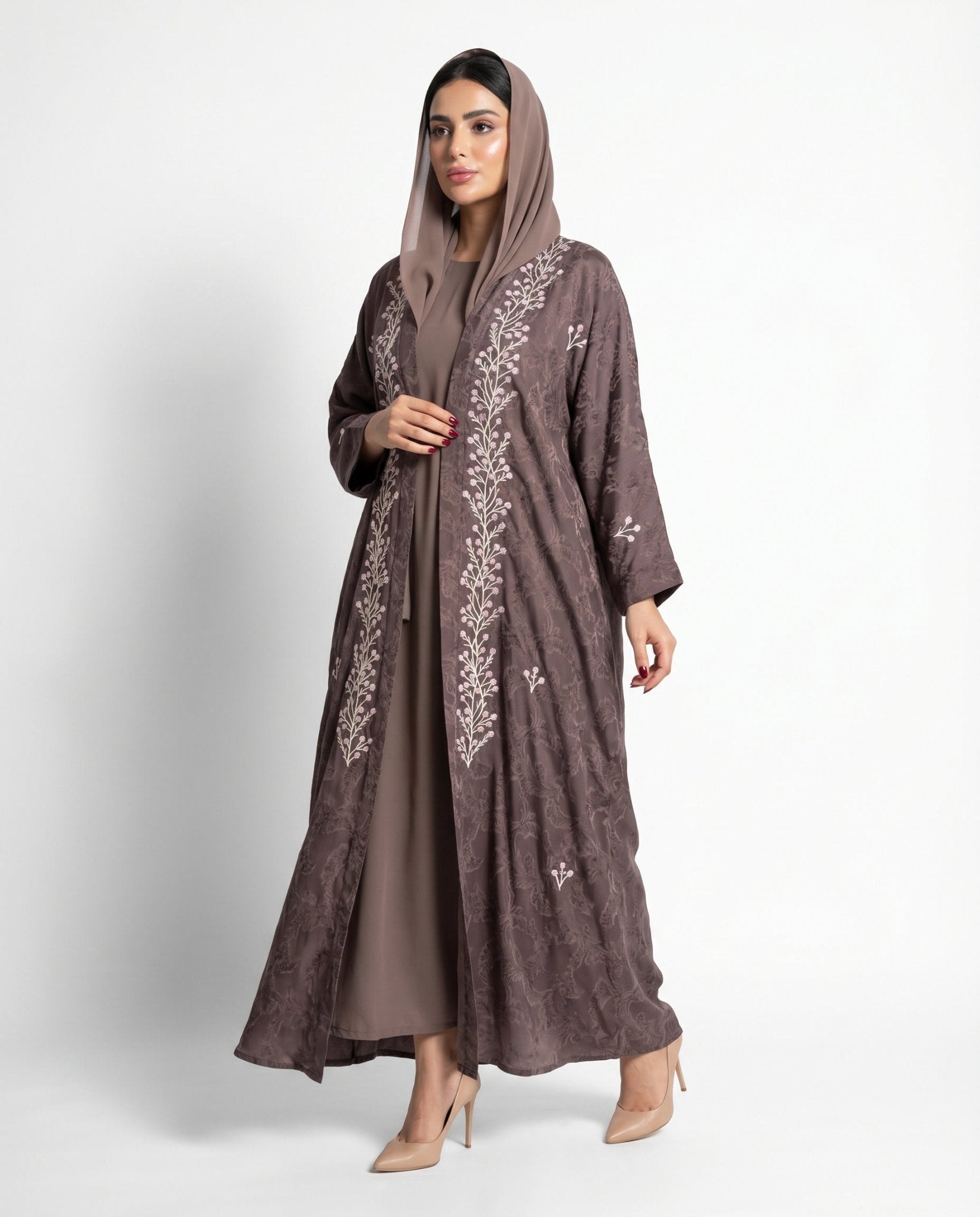 FG 509 N4 ABAYA - STYLE HAUTE COUTURE - MIRA Y MANO