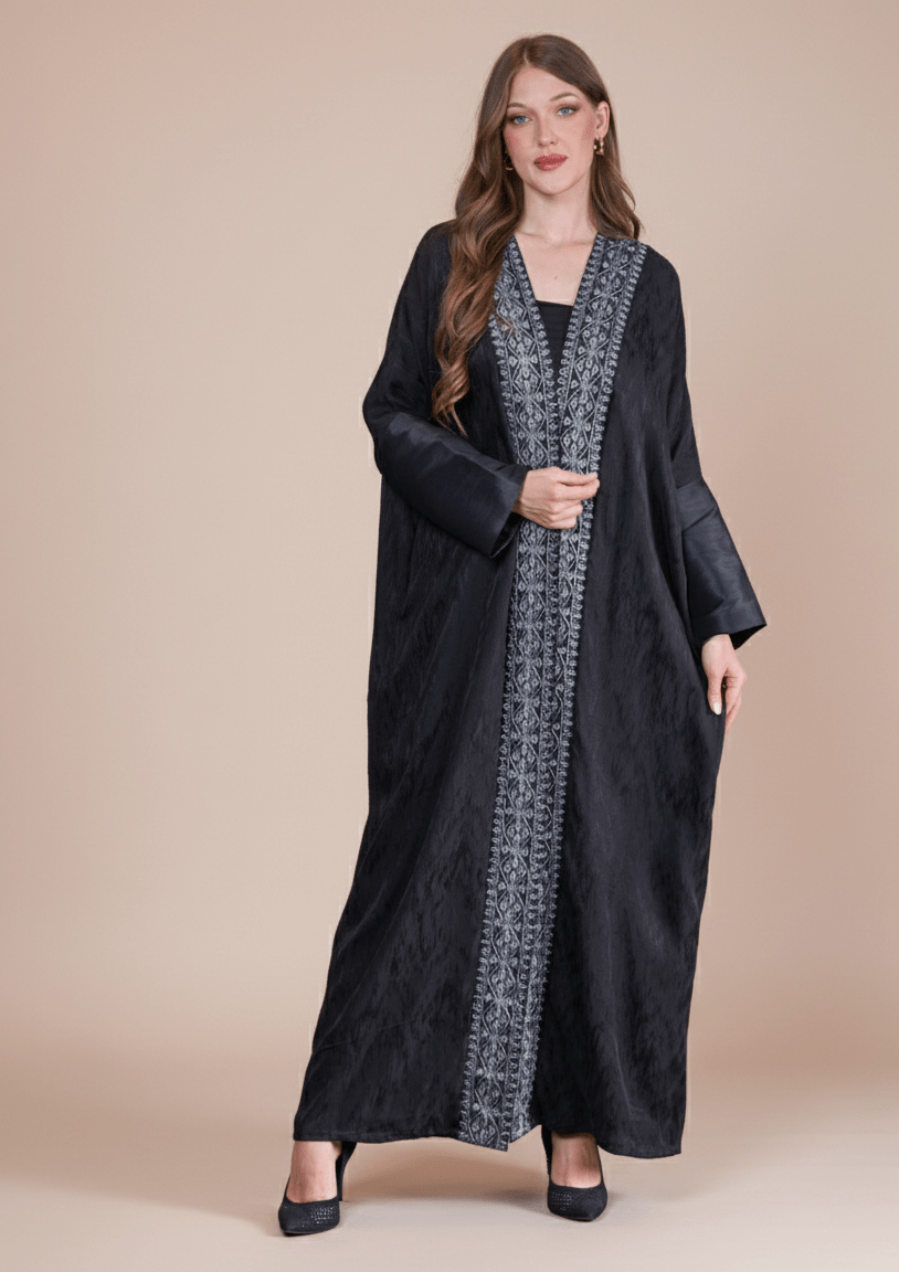 FG 512 N7 ABAYA - STYLE HAUTE COUTURE - MIRA Y MANO